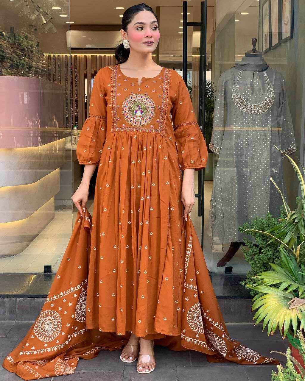 Cotton Casual Embroidered Kurti - MYLUXURY LANE ENTERPRISE